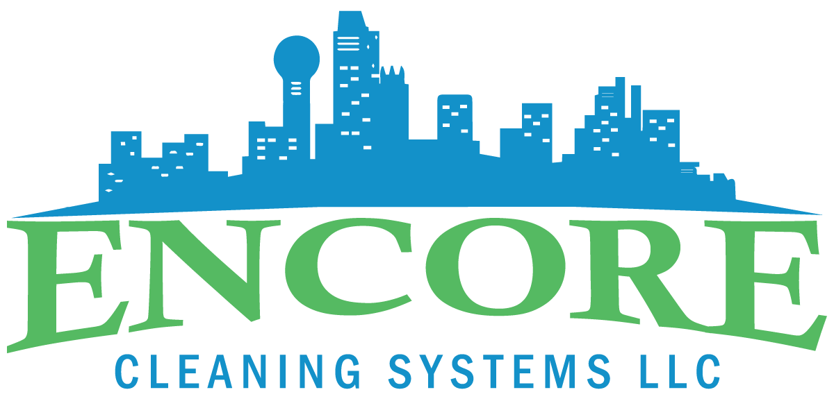 A green and blue logo for lincoln cleaning systems.